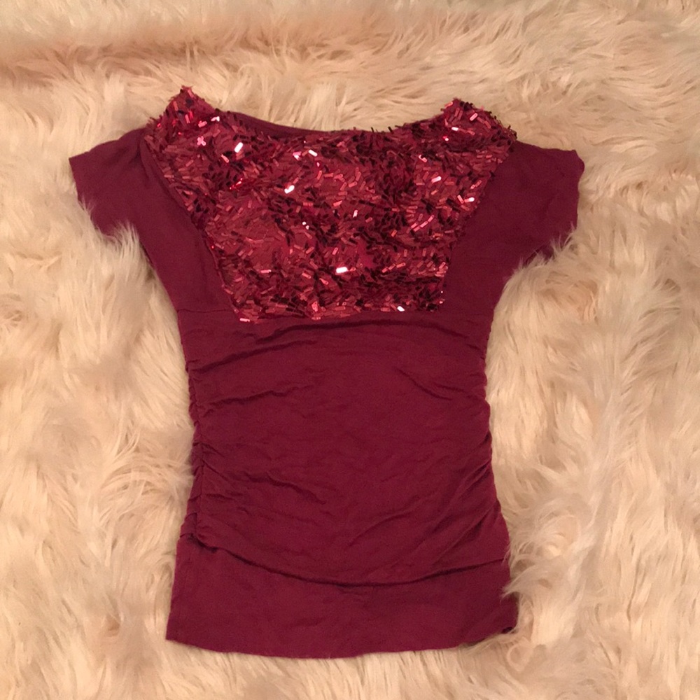 Small pink sequins